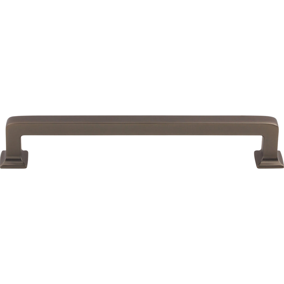 Top Knobs TK705AG: 6-5/16" cc Ascendra Rectangular Bar Cabinet Pull - Ash Gray