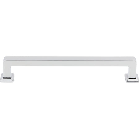 Top Knobs TK705PC: 6-5/16" cc Ascendra Rectangular Bar Cabinet Pull - Polished Chrome