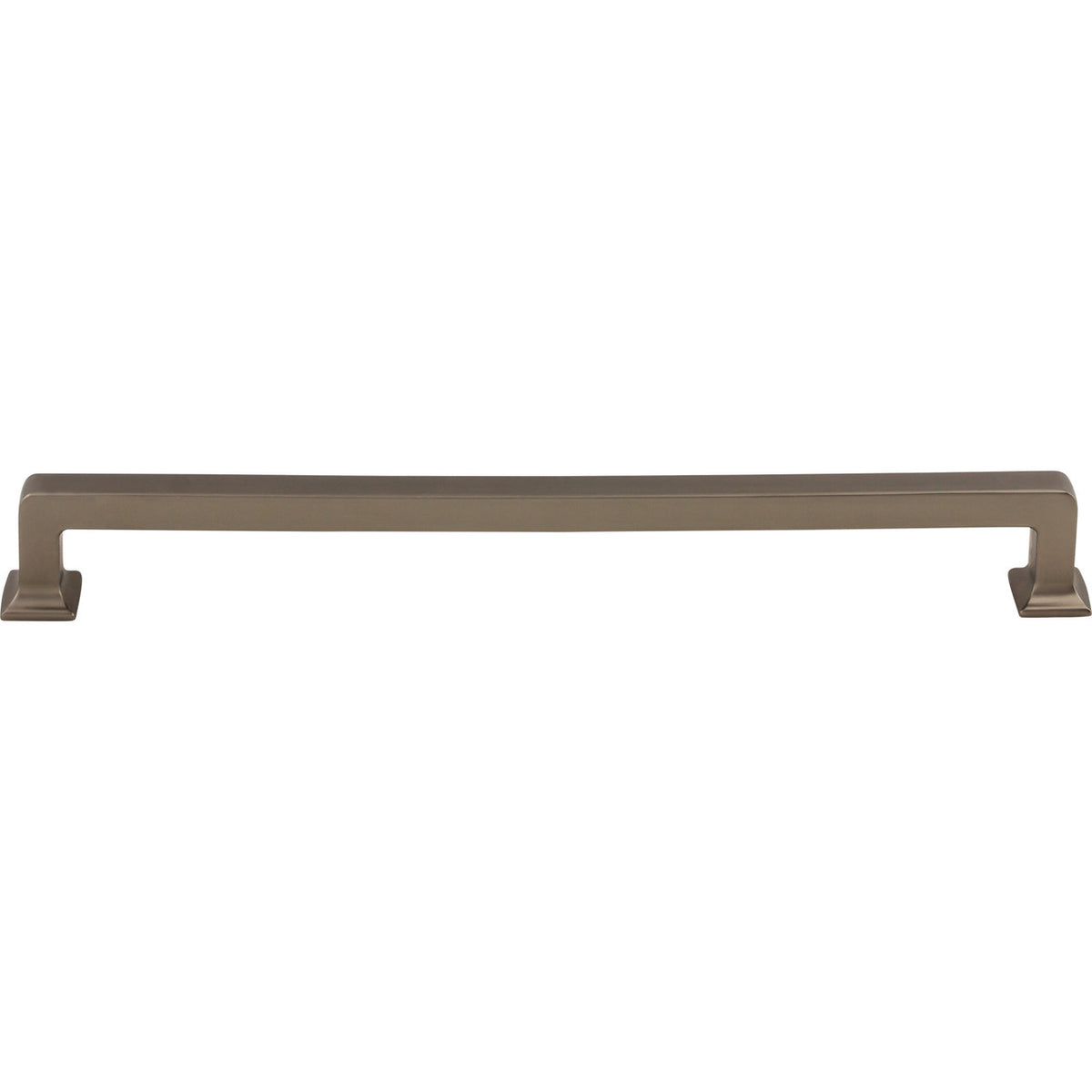 Top Knobs TK706AG: 9" cc Ascendra Rectangular Bar Cabinet Pull - Ash Gray
