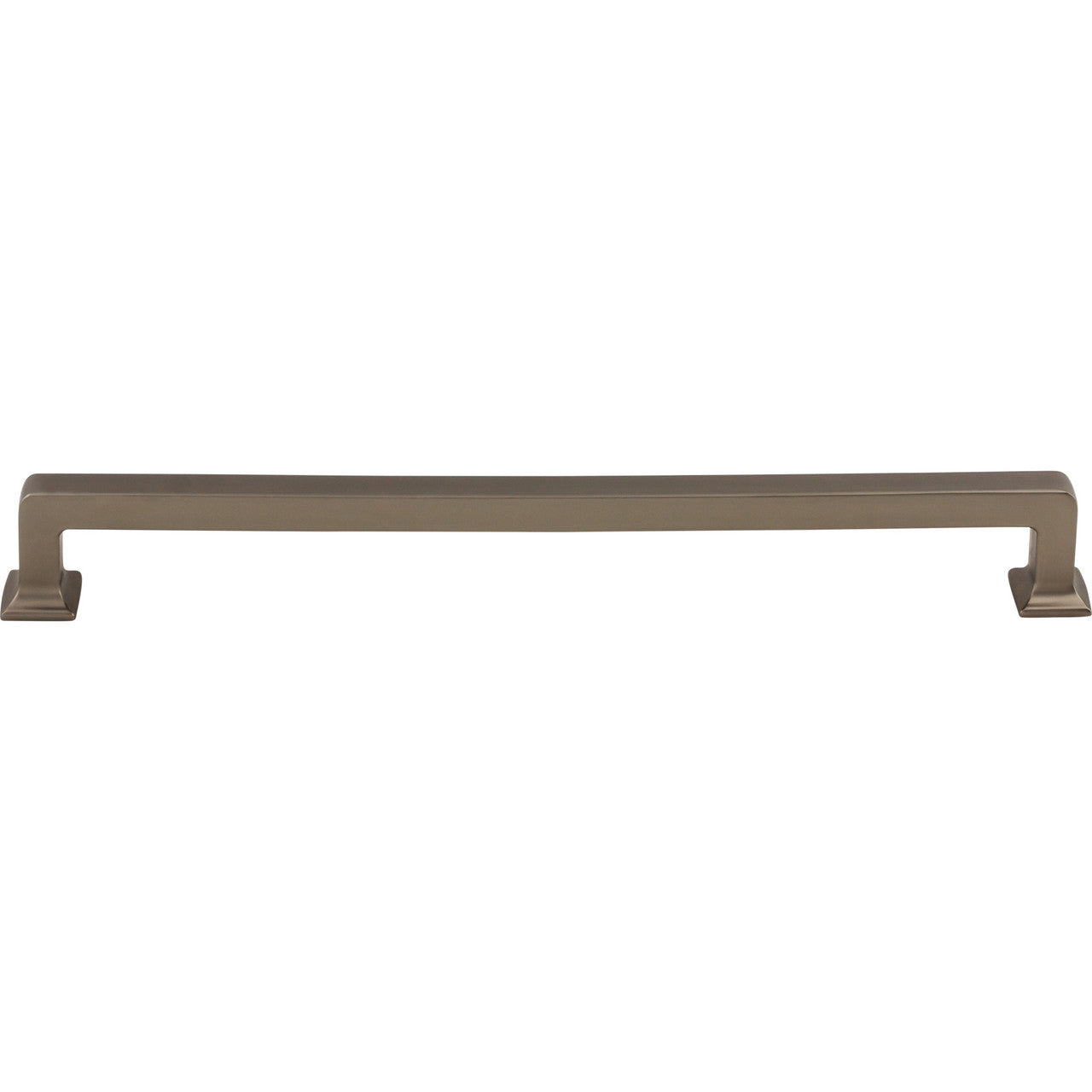 Top Knobs TK706AG: 9" cc Ascendra Rectangular Bar Cabinet Pull - Ash Gray