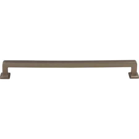 Top Knobs TK706AG: 9" cc Ascendra Rectangular Bar Cabinet Pull - Ash Gray