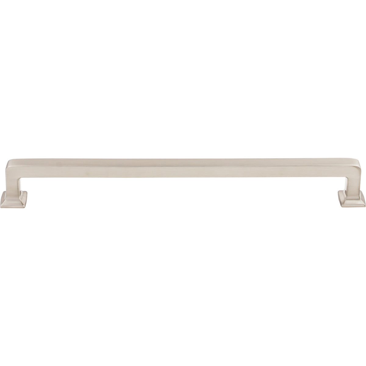 Top Knobs TK706BSN: 9" cc Ascendra Rectangular Bar Cabinet Pull - Brushed Satin Nickel