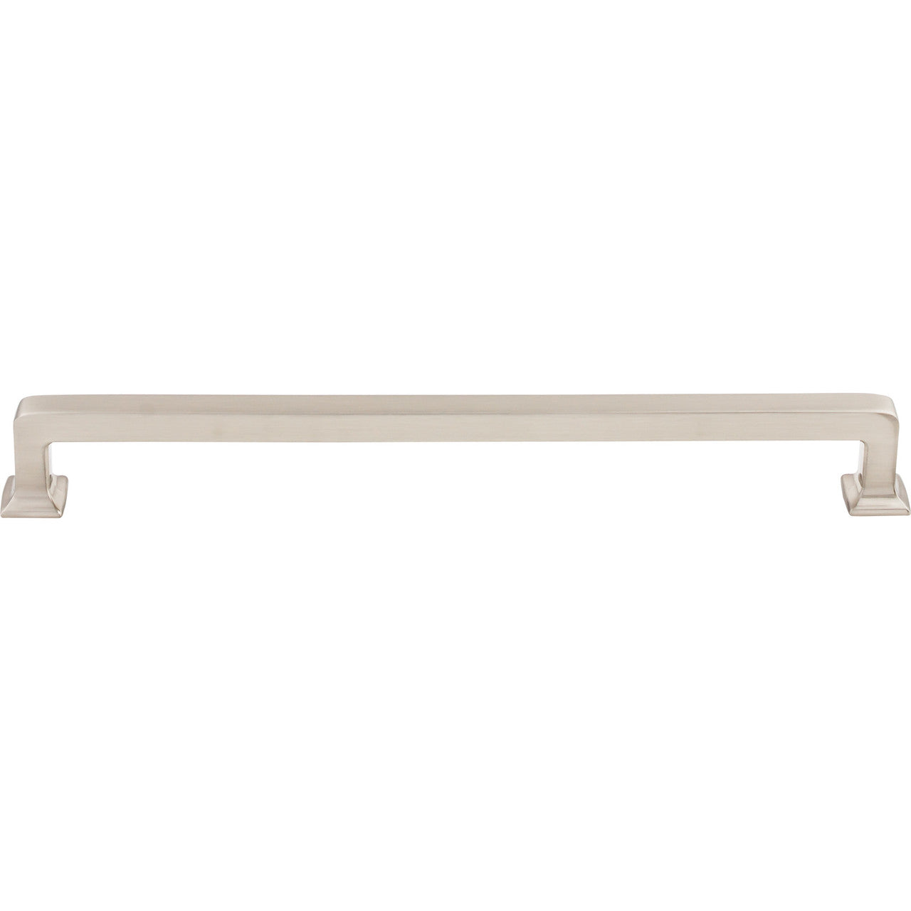 Top Knobs TK706BSN: 9" cc Ascendra Rectangular Bar Cabinet Pull - Brushed Satin Nickel