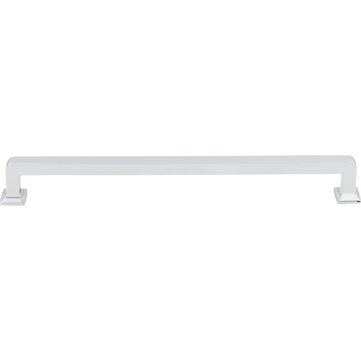 Top Knobs TK706PC: 9" cc Ascendra Rectangular Bar Cabinet Pull - Polished Chrome