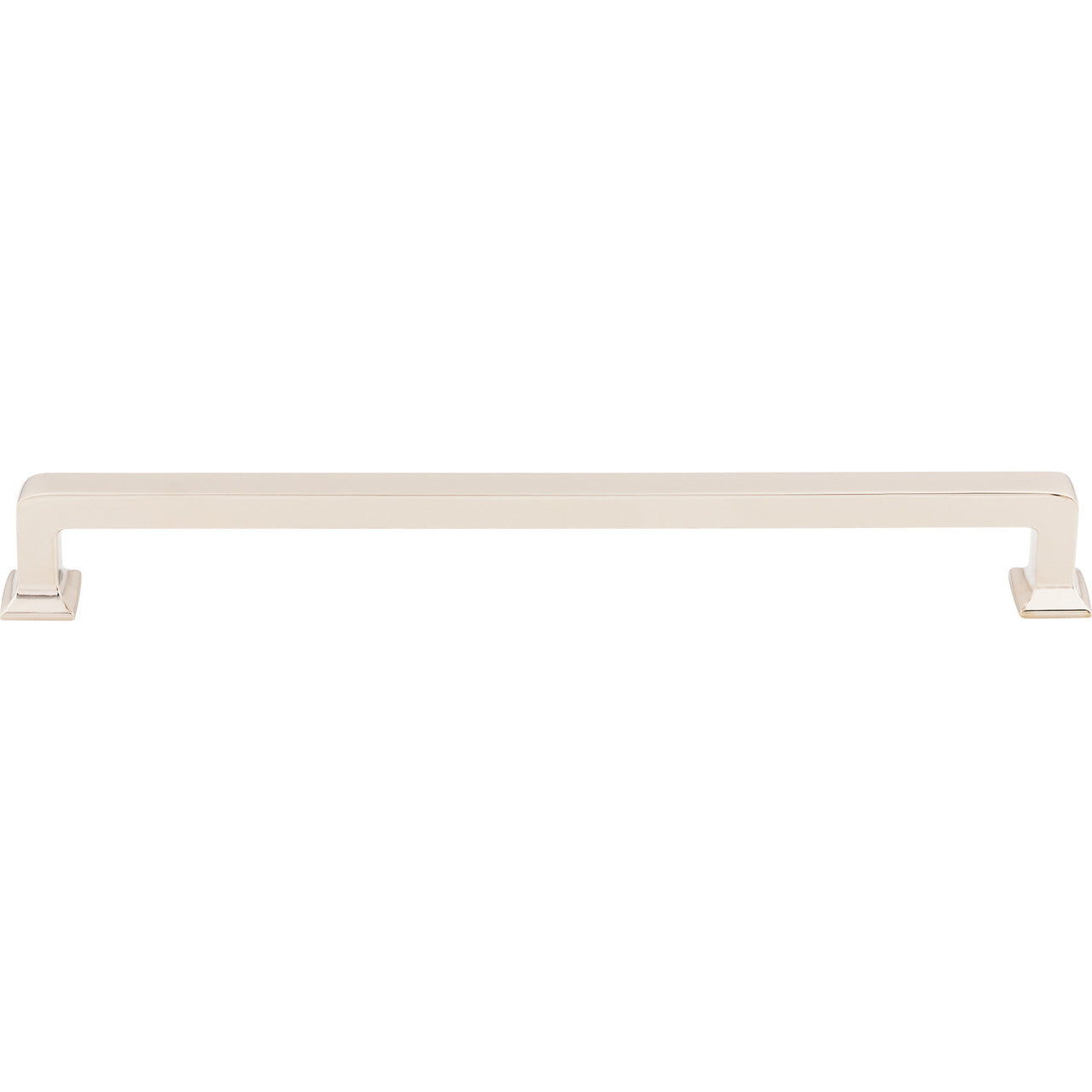 Top Knobs TK706PN: 9" cc Ascendra Rectangular Bar Cabinet Pull - Polished Nickel