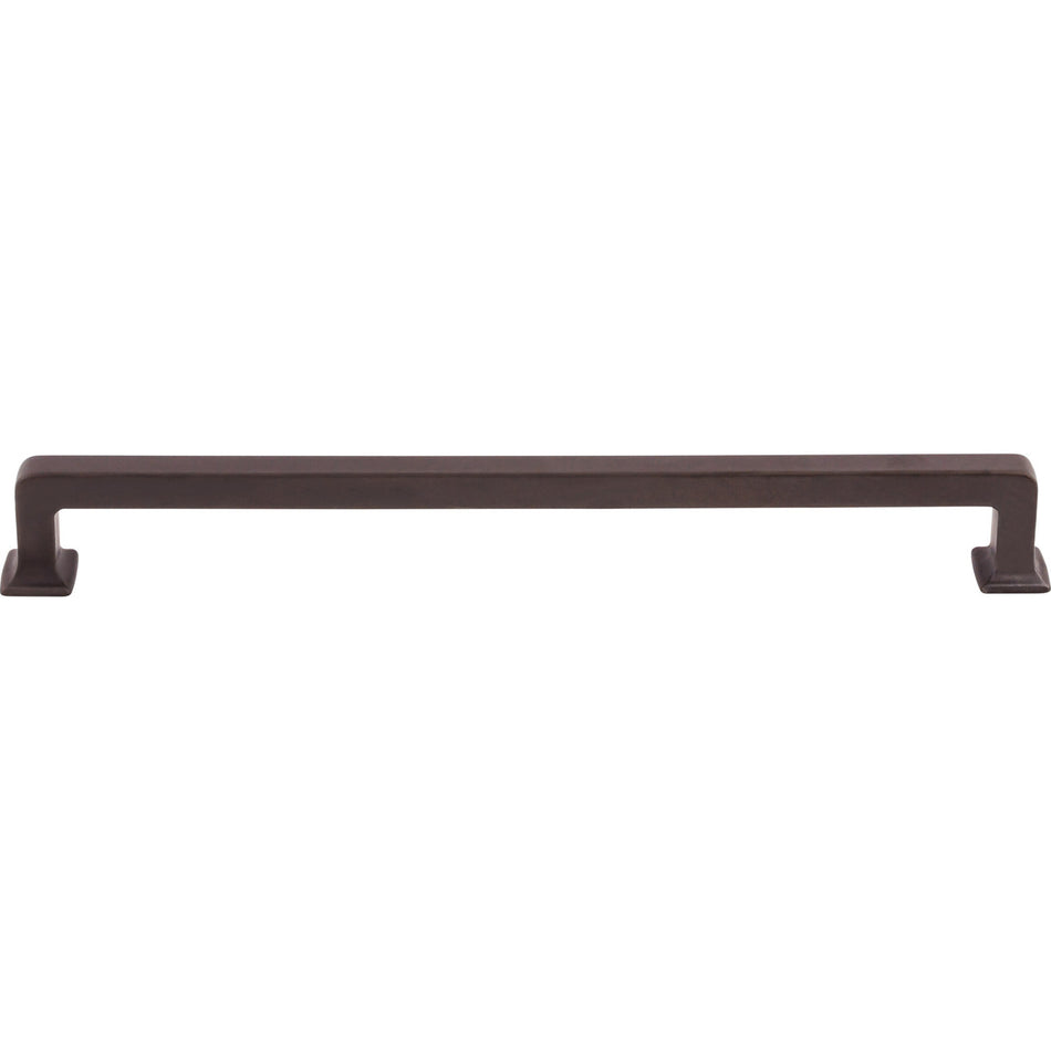Top Knobs TK706SAB: 9" cc Ascendra Rectangular Bar Cabinet Pull - Sable
