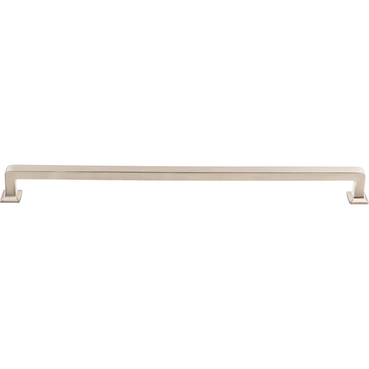 Top Knobs TK708BSN: 12" cc Ascendra Rectangular Bar Cabinet Pull - Brushed Satin Nickel