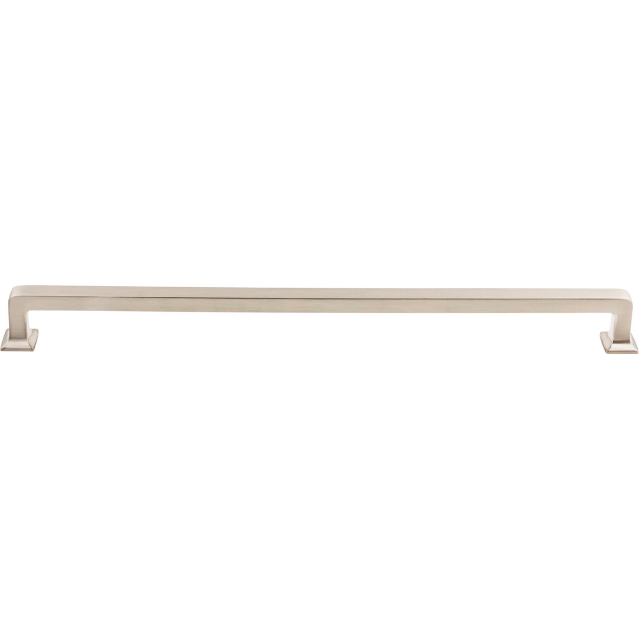 Top Knobs TK708BSN: 12" cc Ascendra Rectangular Bar Cabinet Pull - Brushed Satin Nickel