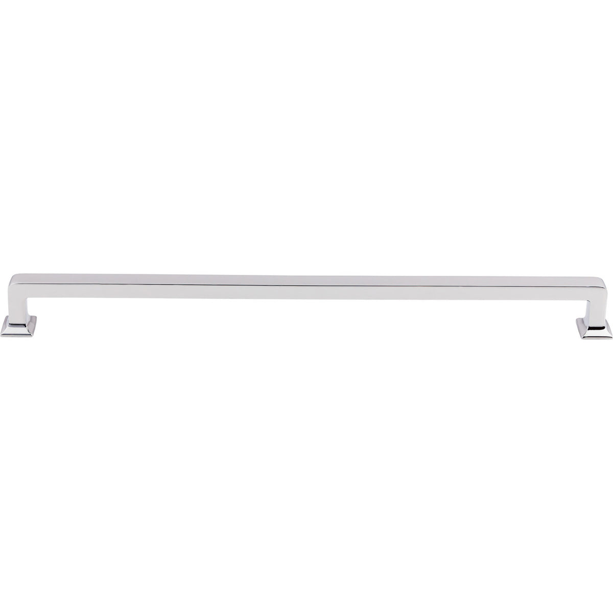 Top Knobs TK708PC: 12" cc Ascendra Rectangular Bar Cabinet Pull - Polished Chrome
