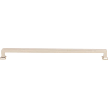 Top Knobs TK708PN: 12" cc Ascendra Rectangular Bar Cabinet Pull - Polished Nickel