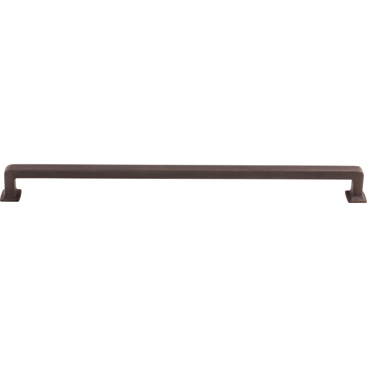 Top Knobs TK708SAB: 12" cc Ascendra Rectangular Bar Cabinet Pull - Sable