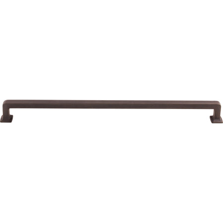 Top Knobs TK708SAB: 12" cc Ascendra Rectangular Bar Cabinet Pull - Sable