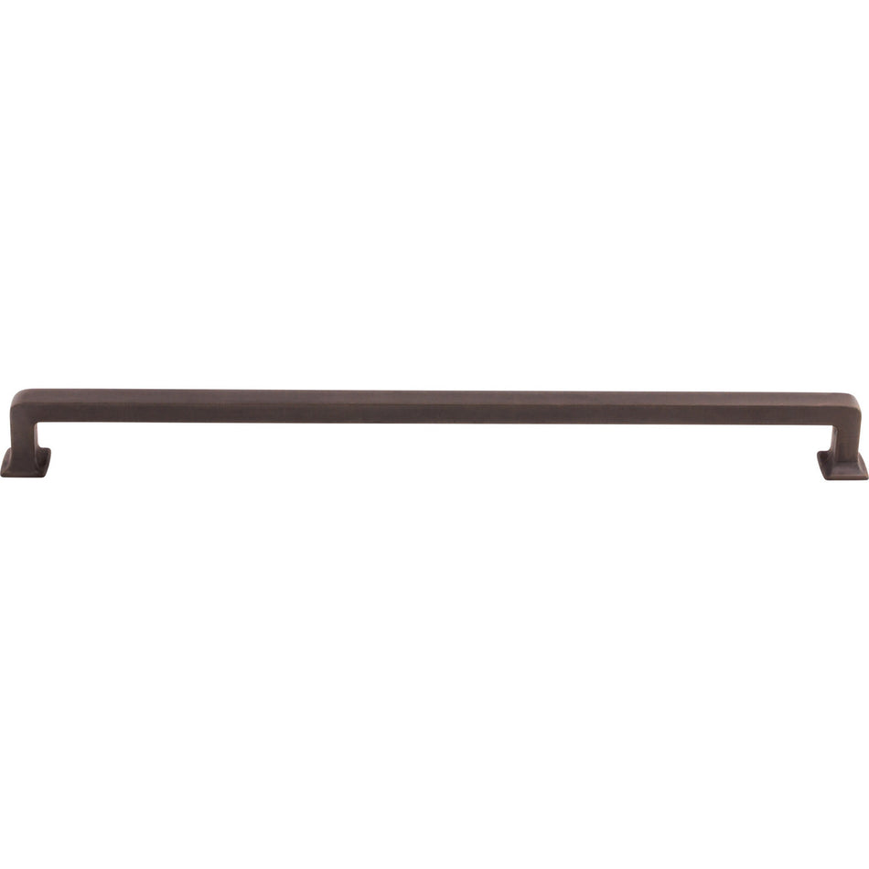 Top Knobs TK708SAB: 12" cc Ascendra Rectangular Bar Cabinet Pull - Sable