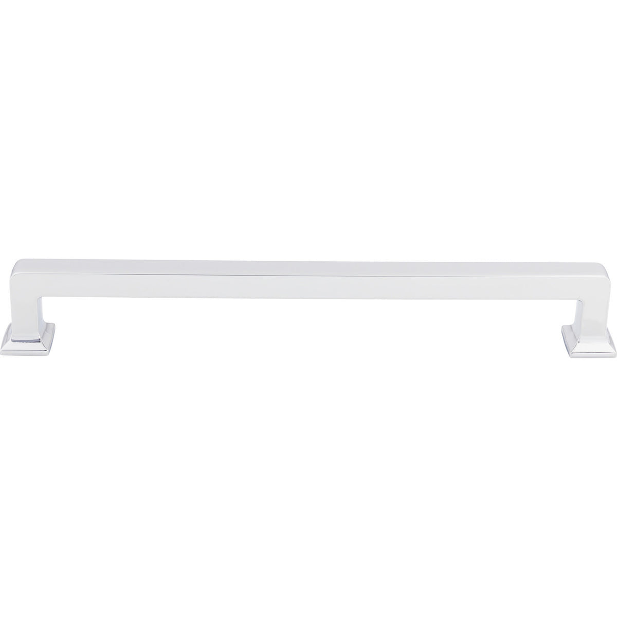 Top Knobs TK709PC: 12" cc Ascendra Rectangular Bar Appliance Pull - Polished Chrome