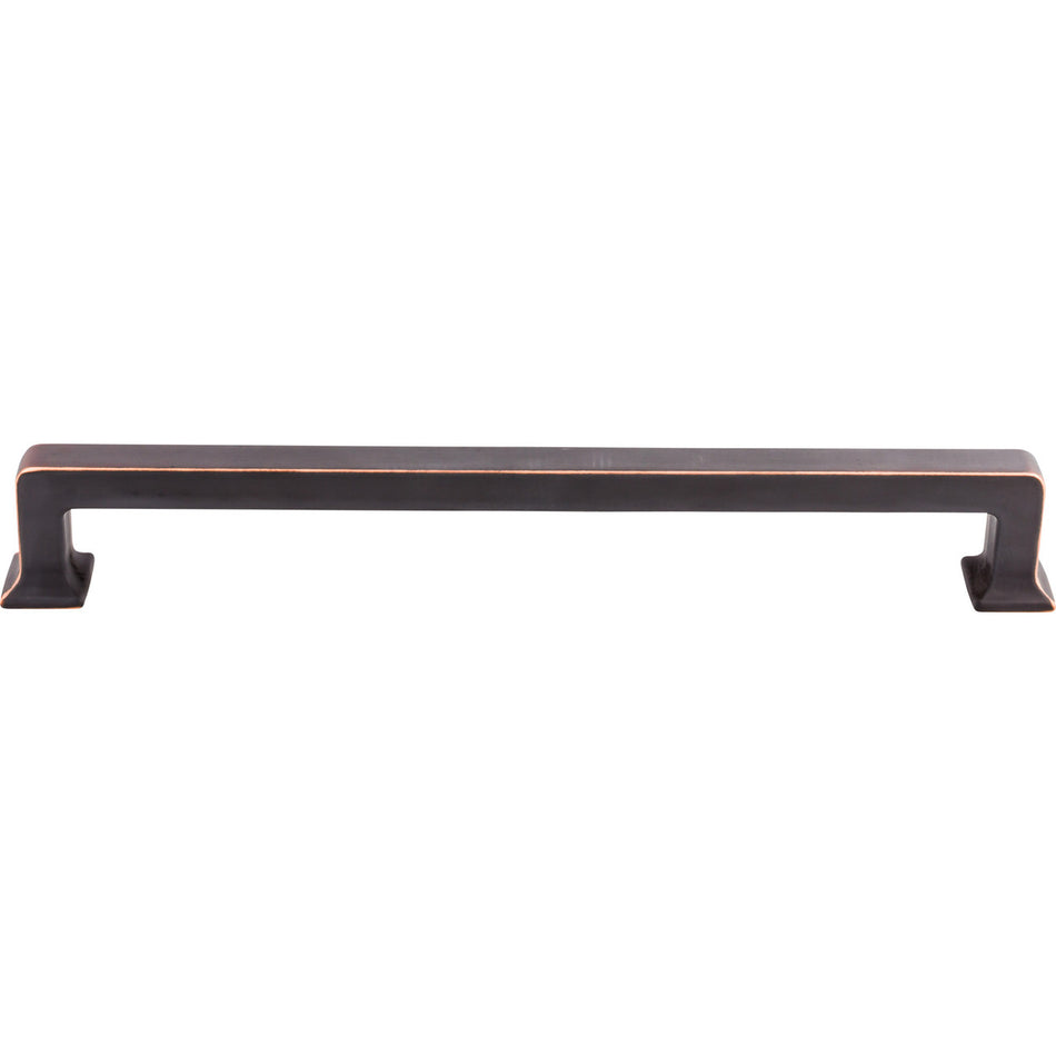 Top Knobs TK709UM: 12" cc Ascendra Rectangular Bar Appliance Pull - Umbrio