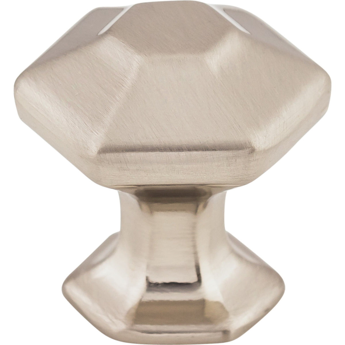 Top Knobs TK711BSN: 1" Spectrum Hexagonal Cabinet Knob - Brushed Satin Nickel