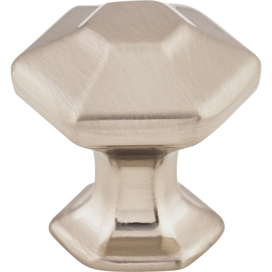 Top Knobs TK711BSN: 1" Spectrum Hexagonal Cabinet Knob - Brushed Satin Nickel