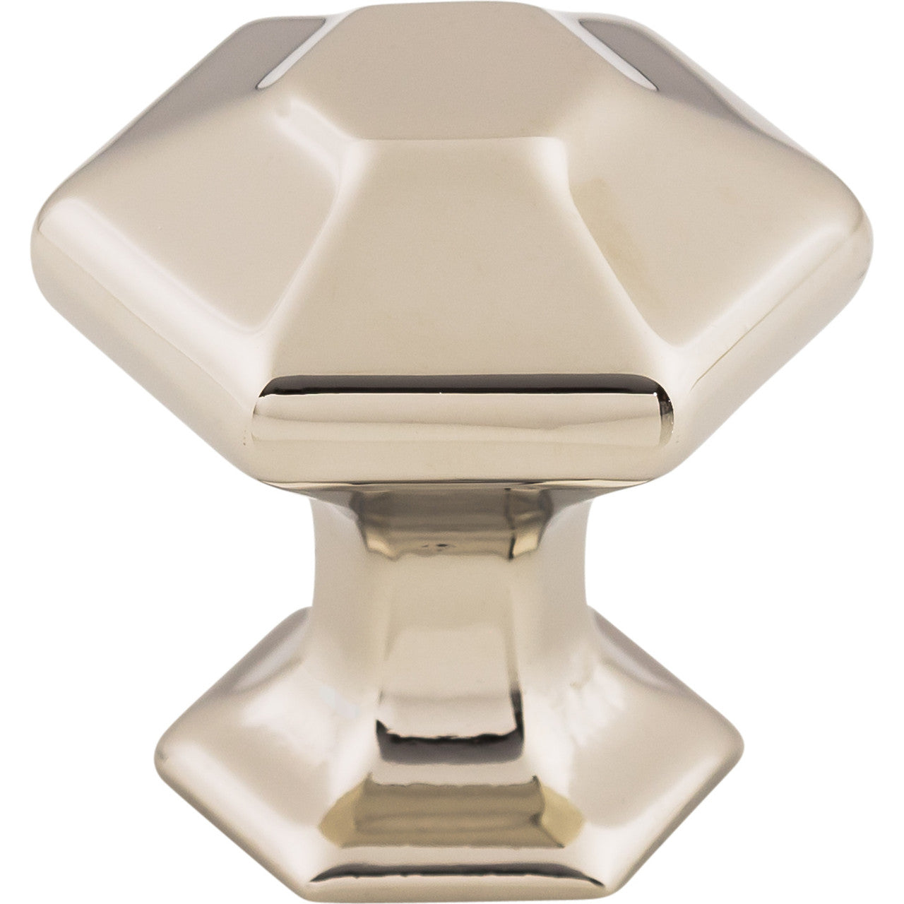 Top Knobs TK711PN: 1" Spectrum Hexagonal Cabinet Knob - Polished Nickel
