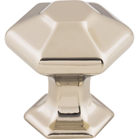 Top Knobs TK711PN: 1" Spectrum Hexagonal Cabinet Knob - Polished Nickel