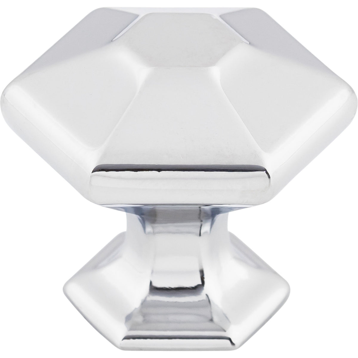 Top Knobs TK712PC: 1-1/8" Spectrum Hexagonal Cabinet Knob - Polished Chrome