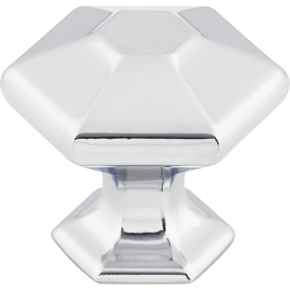Top Knobs TK712PC: 1-1/8" Spectrum Hexagonal Cabinet Knob - Polished Chrome