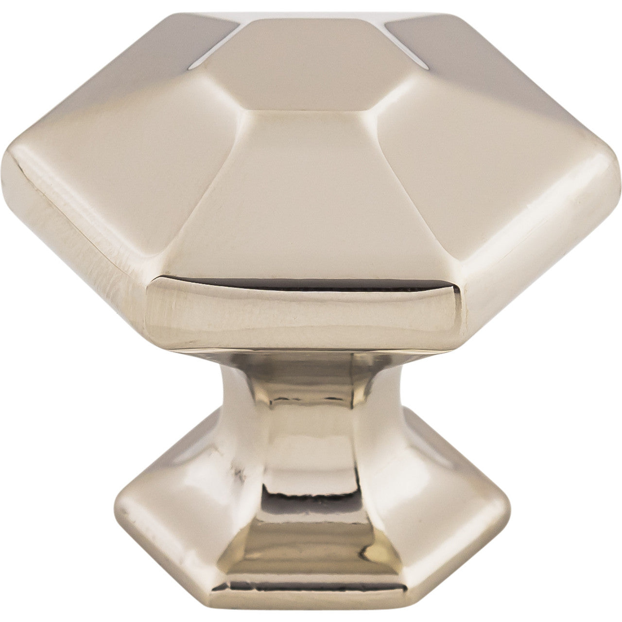 Top Knobs TK712PN: 1-1/8" Spectrum Hexagonal Cabinet Knob - Polished Nickel