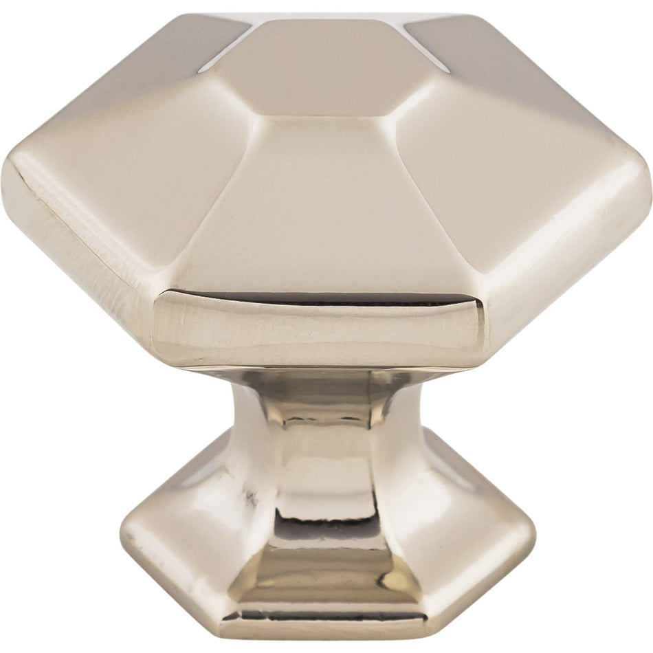 Top Knobs TK712PN: 1-1/8" Spectrum Hexagonal Cabinet Knob - Polished Nickel