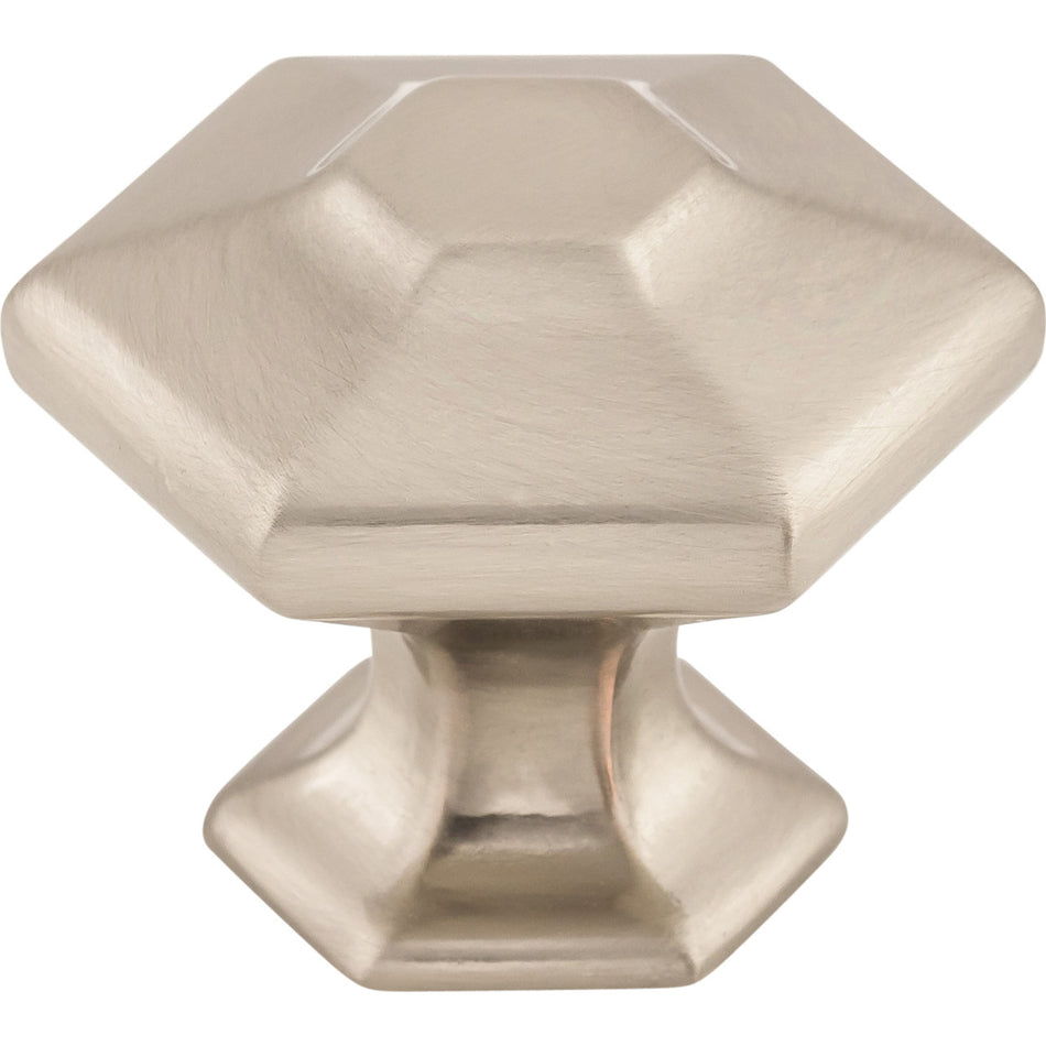 Top Knobs TK713BSN: 1-1/4" Spectrum Hexagonal Cabinet Knob - Brushed Satin Nickel