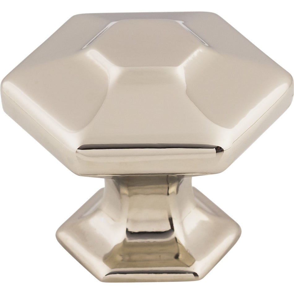 Top Knobs TK713PN: 1-1/4" Spectrum Hexagonal Cabinet Knob - Polished Nickel