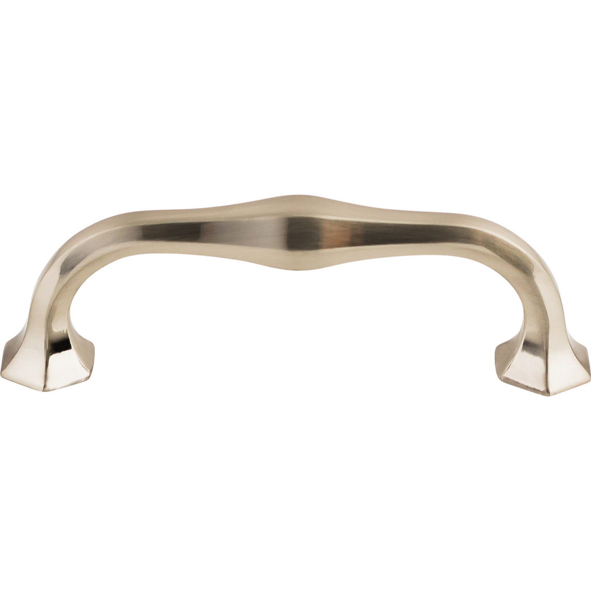 Top Knobs TK714BSN: 3-3/4" cc Spectrum D-Handle Cabinet Pull - Brushed Satin Nickel