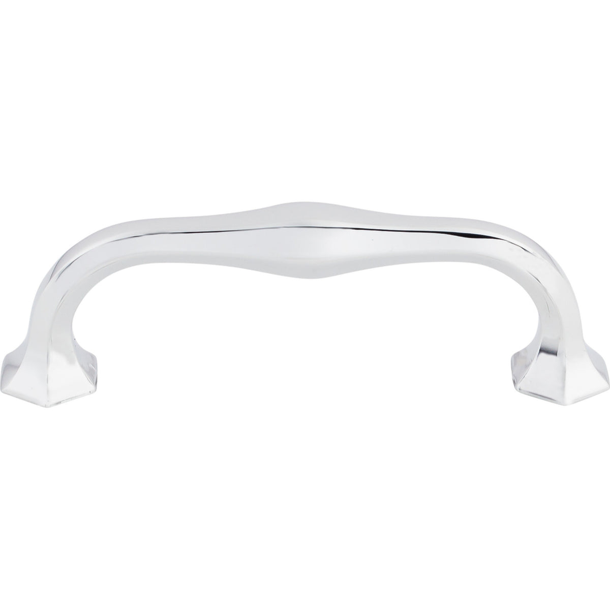 Top Knobs TK714PC: 3-3/4" cc Spectrum D-Handle Cabinet Pull - Polished Chrome