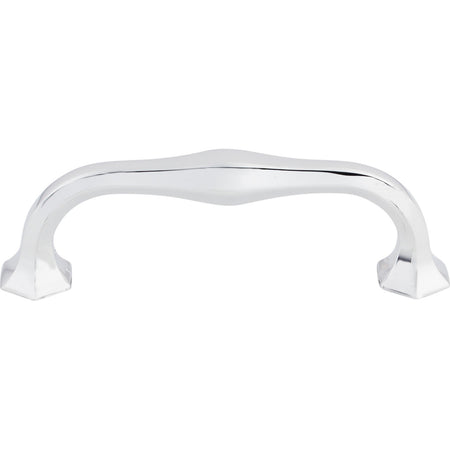 Top Knobs TK714PC: 3-3/4" cc Spectrum D-Handle Cabinet Pull - Polished Chrome