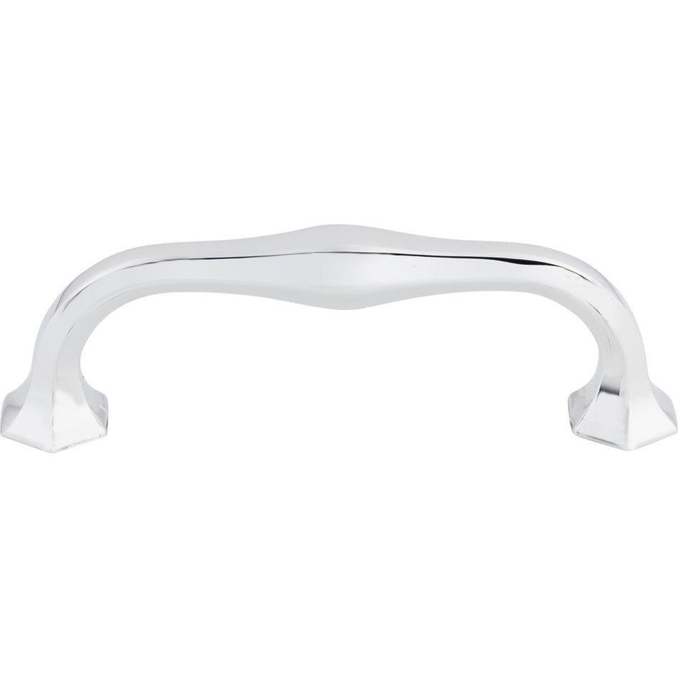 Top Knobs TK714PC: 3-3/4" cc Spectrum D-Handle Cabinet Pull - Polished Chrome
