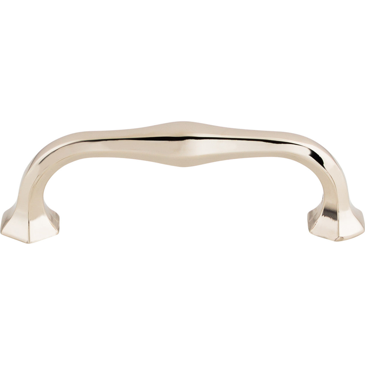 Top Knobs TK714PN: 3-3/4" cc Spectrum D-Handle Cabinet Pull - Polished Nickel