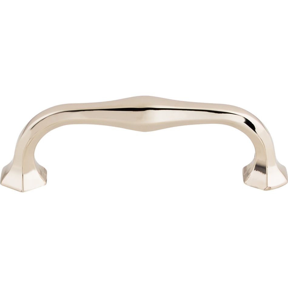 Top Knobs TK714PN: 3-3/4" cc Spectrum D-Handle Cabinet Pull - Polished Nickel