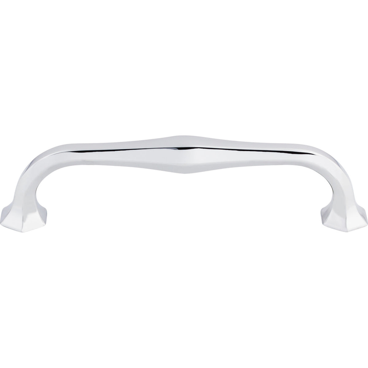 Top Knobs TK715PC: 5-1/16" cc Spectrum D-Handle Cabinet Pull - Polished Chrome