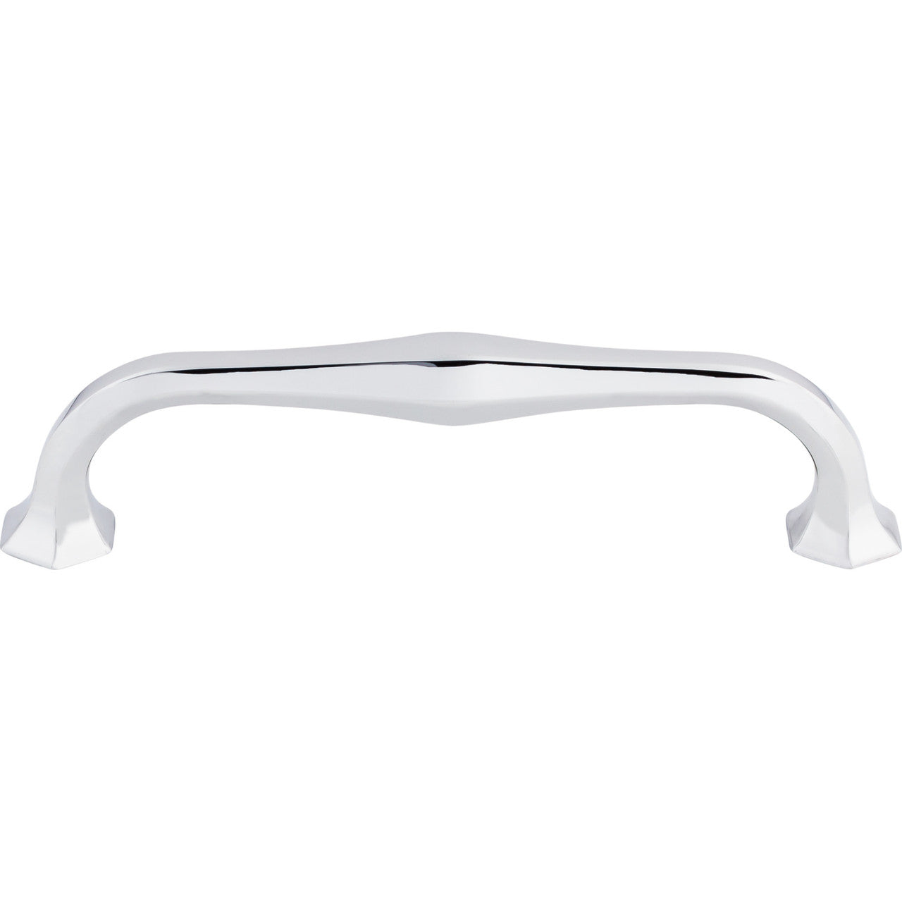 Top Knobs TK715PC: 5-1/16" cc Spectrum D-Handle Cabinet Pull - Polished Chrome