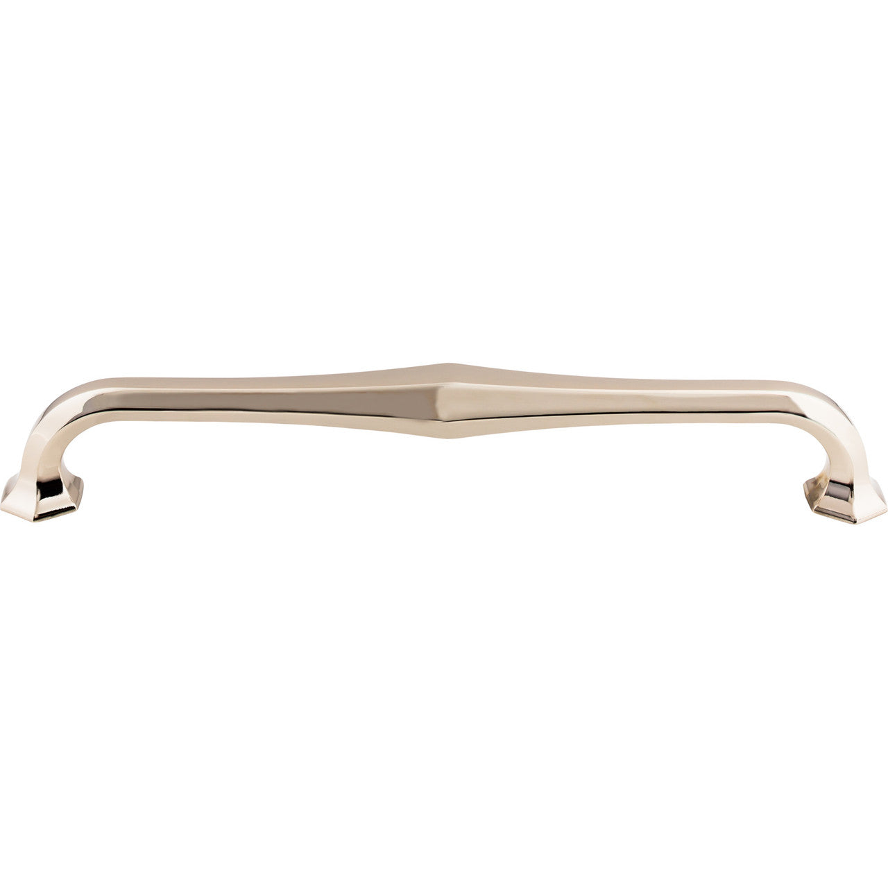 Top Knobs TK719PN: 12" cc Spectrum D-Handle Appliance Pull - Polished Nickel