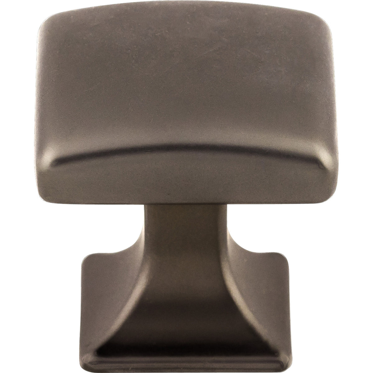 Top Knobs TK721AG: 1-1/8" Contour Square Cabinet Knob - Ash Gray