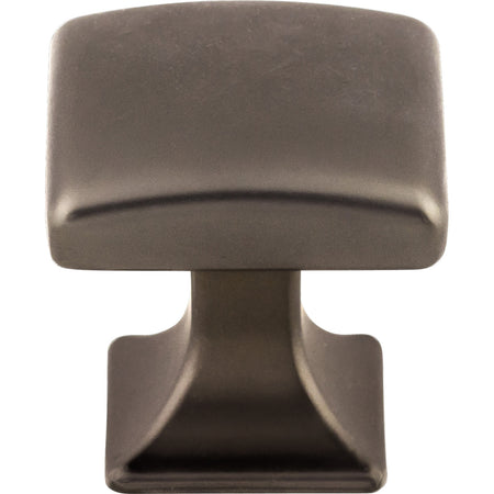 Top Knobs TK721AG: 1-1/8" Contour Square Cabinet Knob - Ash Gray