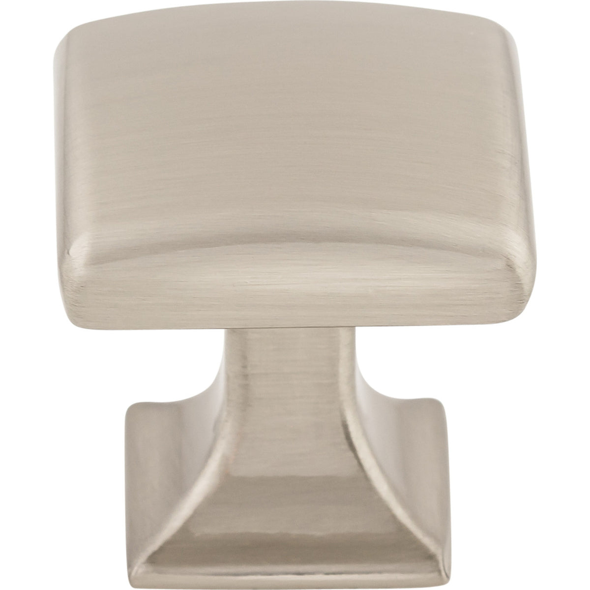 Top Knobs TK721BSN: 1-1/8" Contour Square Cabinet Knob - Brushed Satin Nickel