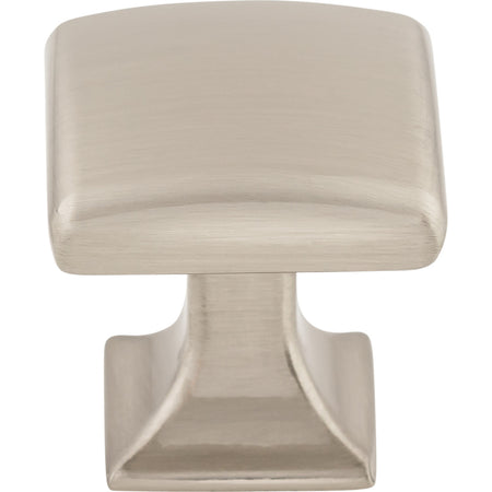 Top Knobs TK721BSN: 1-1/8" Contour Square Cabinet Knob - Brushed Satin Nickel