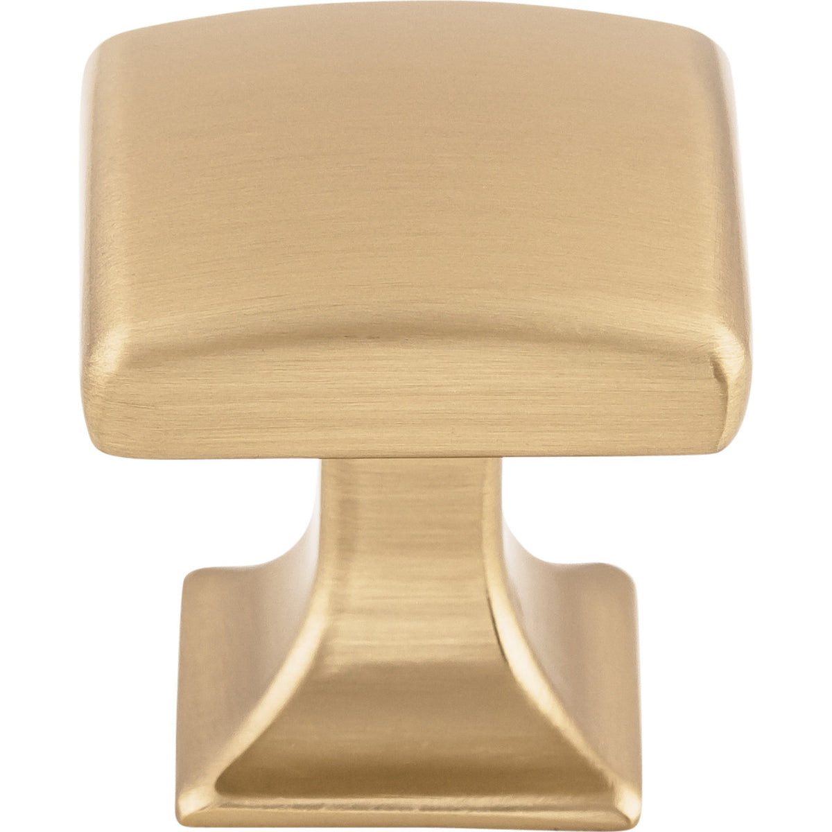 Top Knobs TK721HB: 1-1/8" Contour Square Cabinet Knob - Honey Bronze