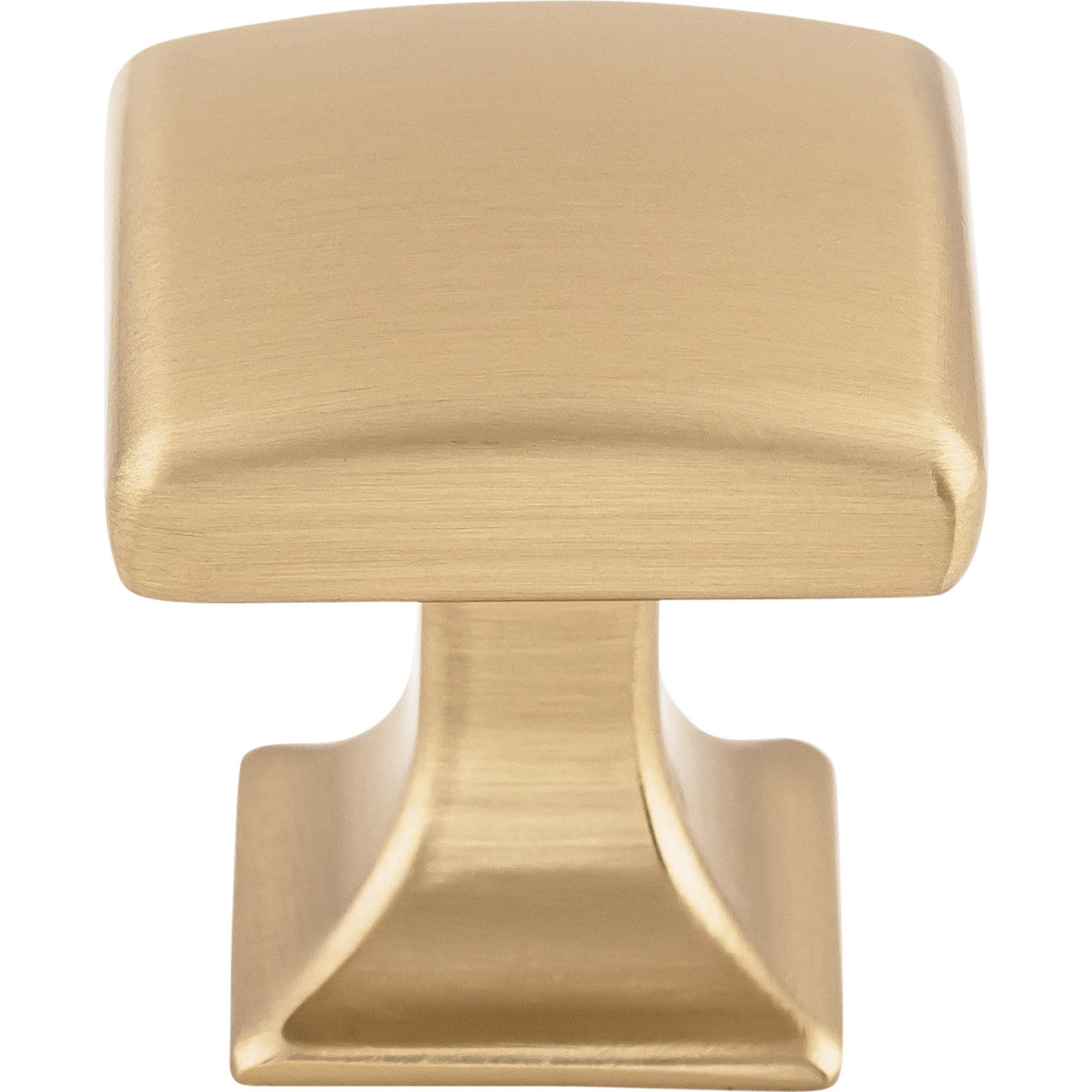 Top Knobs TK721HB: 1-1/8" Contour Square Cabinet Knob - Honey Bronze