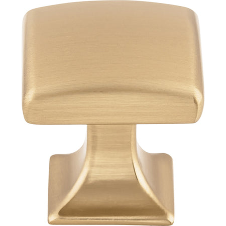 Top Knobs TK721HB: 1-1/8" Contour Square Cabinet Knob - Honey Bronze