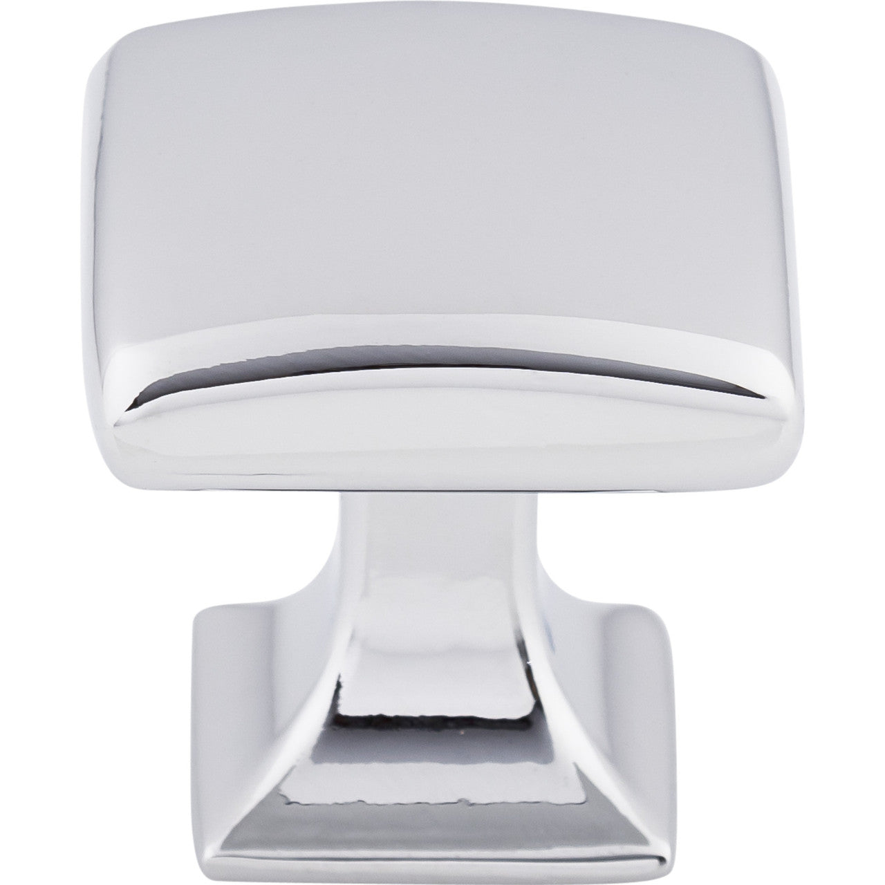 Top Knobs TK721PC: 1-1/8" Contour Square Cabinet Knob - Polished Chrome