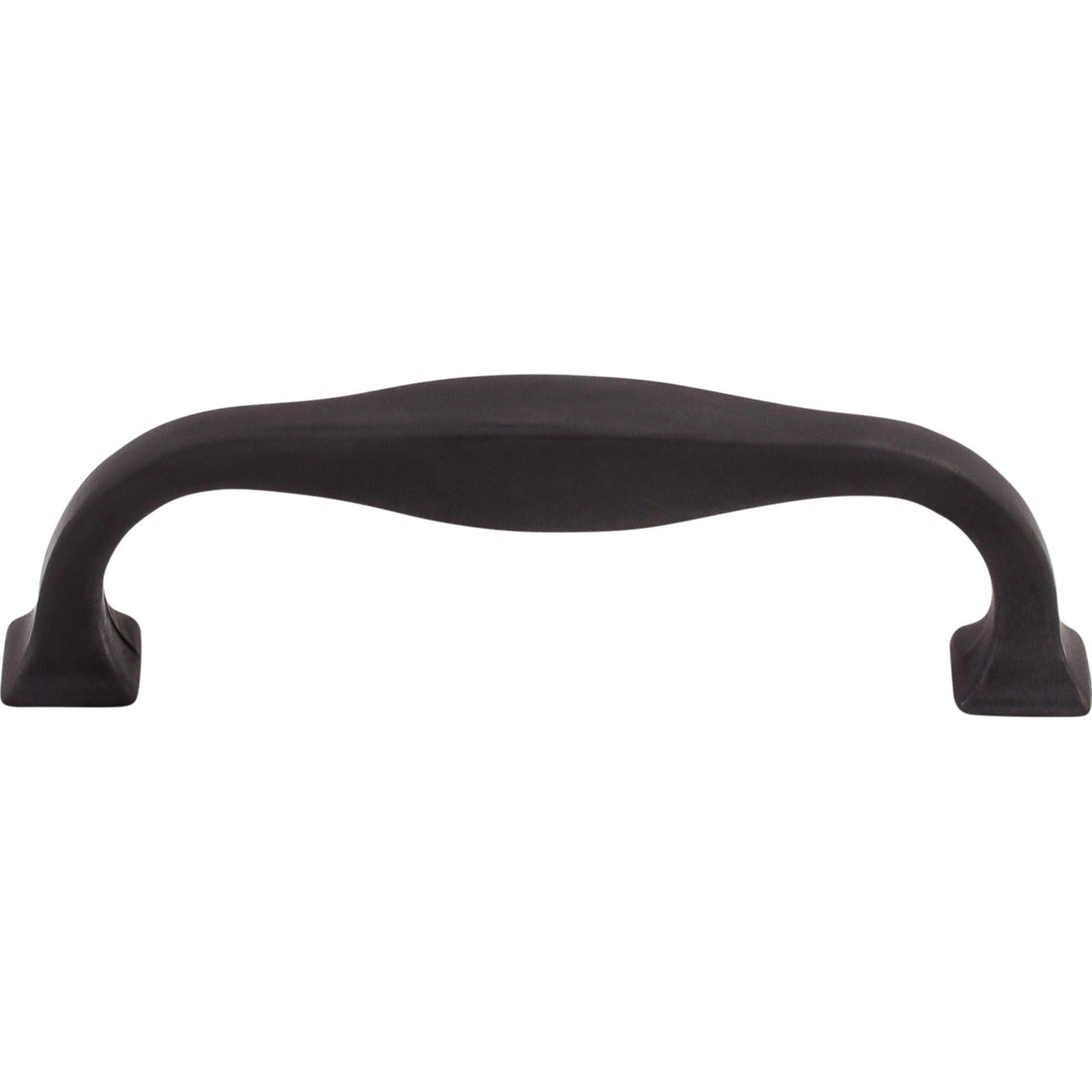 Top Knobs TK722SAB: 3-3/4" cc Contour D-Handle Cabinet Pull - Sable