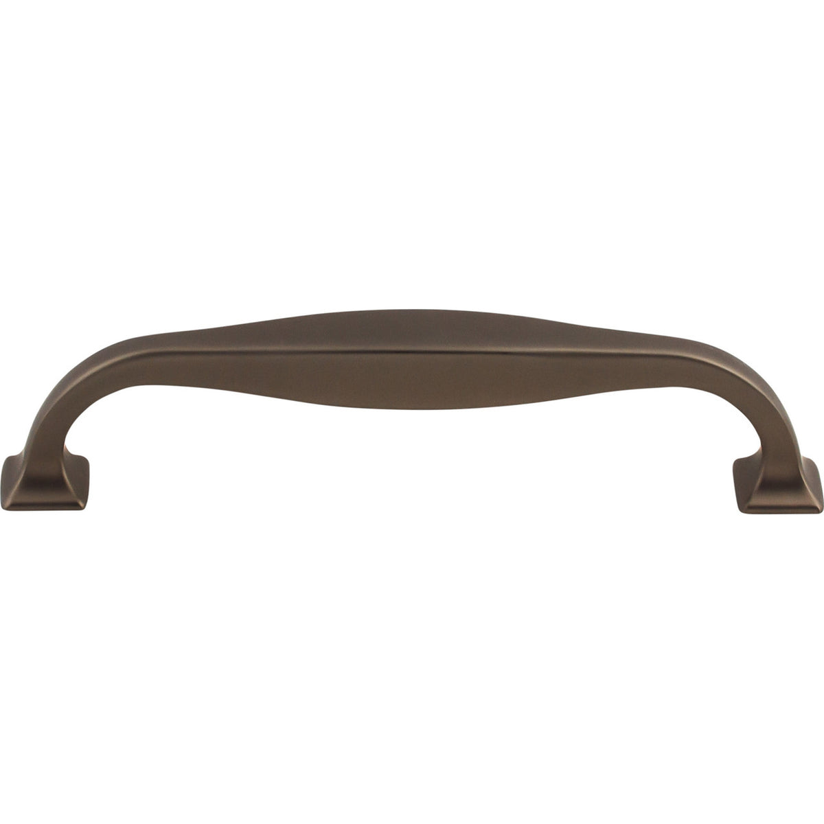 Top Knobs TK723AG: 5-1/16" cc Contour D-Handle Cabinet Pull - Ash Gray