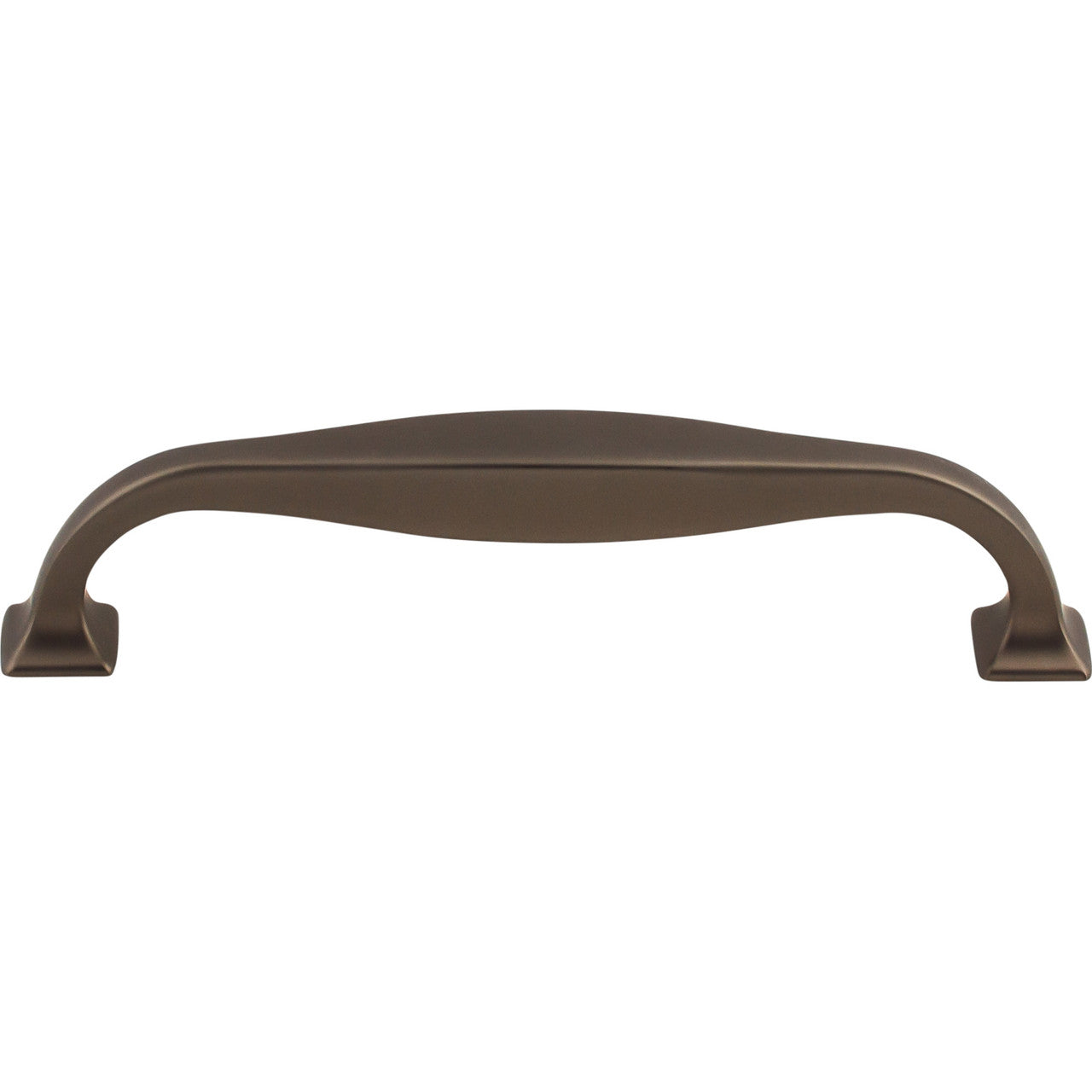 Top Knobs TK723AG: 5-1/16" cc Contour D-Handle Cabinet Pull - Ash Gray