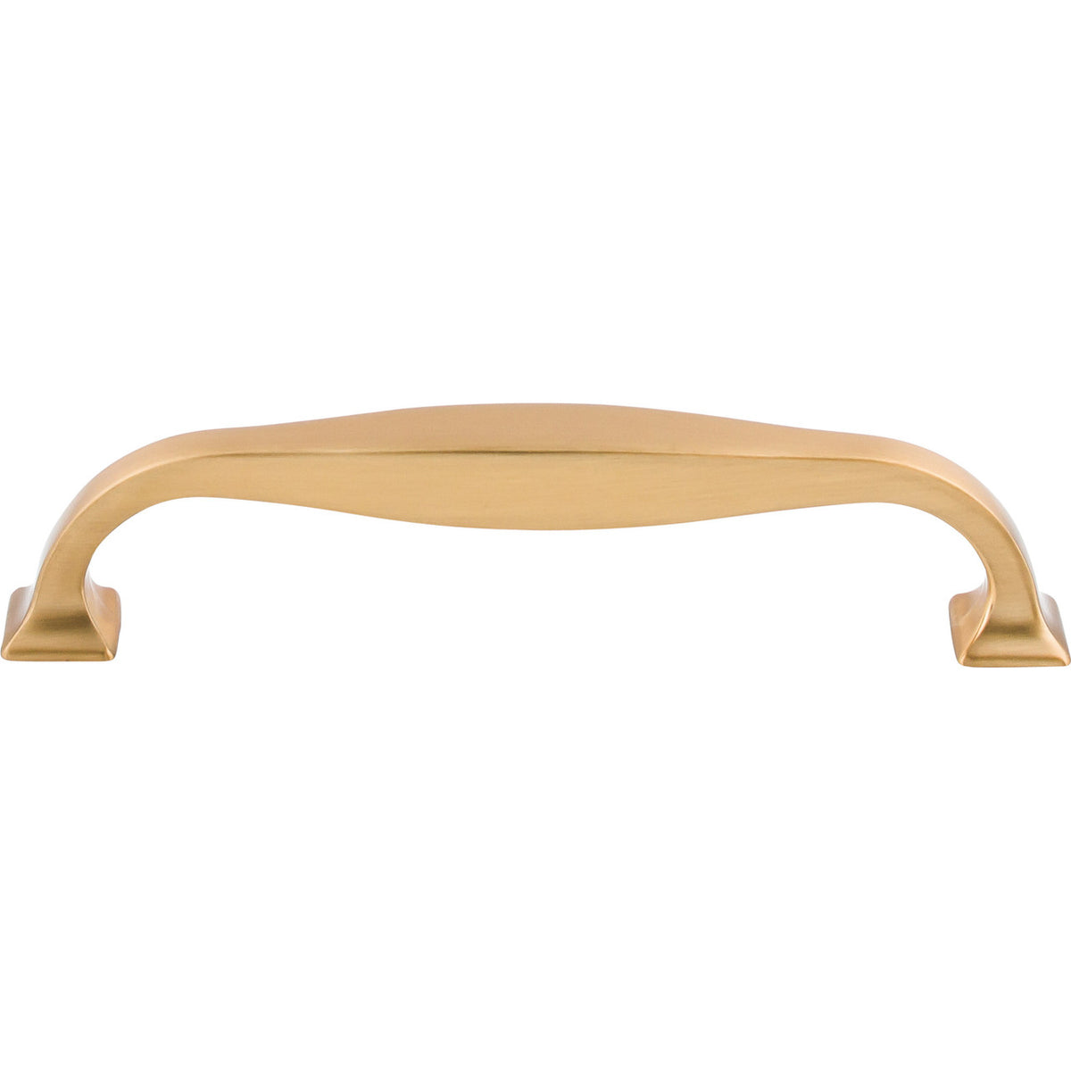 Top Knobs TK723HB: 5-1/16" cc Contour D-Handle Cabinet Pull - Honey Bronze